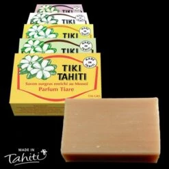 Lot 5 Savons Surgras Monoi Tiki Tahiti 5 Parfums 130g