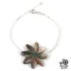 Bracelet Argent Nacre Prokop Tahiti Fleur Tiare Brn02