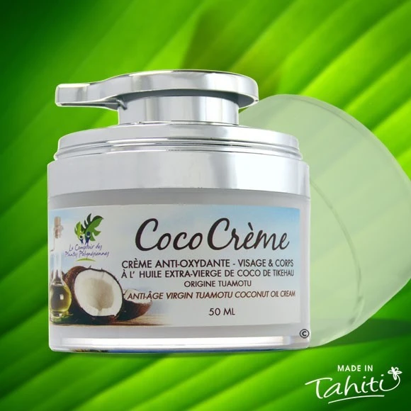 Coco Creme Visage A L'huile De Coco Vierge Tikehau 50mL 1 Coco Creme Visage A L'huile De Coco Vierge Tikehau 50mL