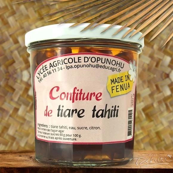 Confiture Artisanale Moorea 350g Fleurs Tiare Tahiti 1 Confiture Artisanale Moorea 350g Fleurs Tiare Tahiti