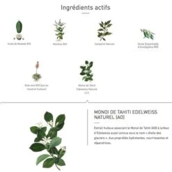 Eq Bio Gel Cryo-relaxant Monoi Edelweiss 100ml -Monoï Boutique eq bio gel cryo relaxant monoi edelweiss 100ml 2