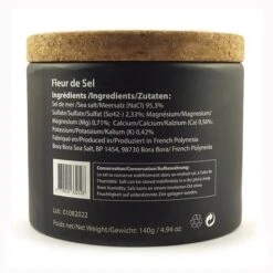 Fleur De Sel De Tahiti Sea Salt En Pot 140g -Monoï Boutique fleur de sel de tahiti sea salt en pot 140g 2