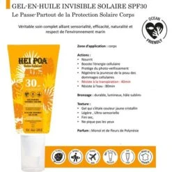 Gel En Huile Solaire Invisible 100mL Monoi Hei Poa SPF30 9 Gel En Huile Solaire Invisible 100mL Monoi Hei Poa SPF30 -Monoï Boutique gel en huile invisible 100ml monoi hei poa spf30 3