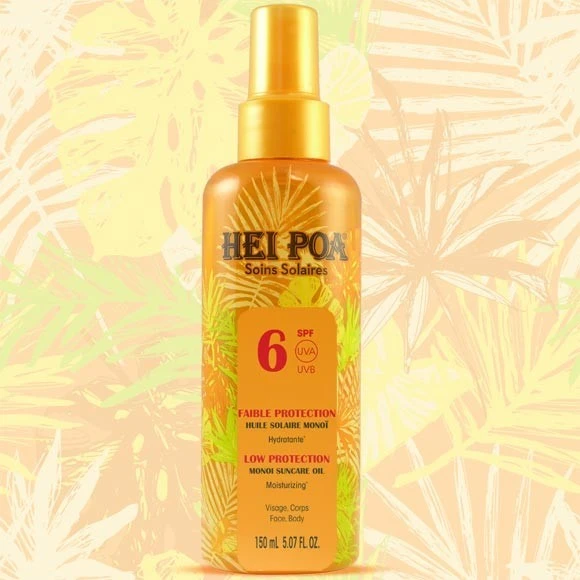 Huile Solaire Bronzante 150ml Au Monoi Hei Poa SPF6 1 Huile Solaire Bronzante 150ml Au Monoi Hei Poa SPF6