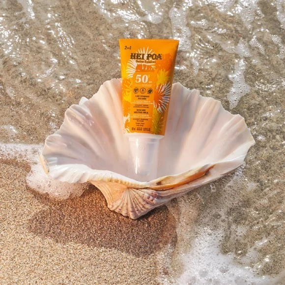 Lait Solaire Fondant Visage Et Corps 150mL Monoi Hei Poa SPF50 6 Lait Solaire Fondant Visage Et Corps 150mL Monoi Hei Poa SPF50 – Image 6