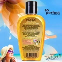 Monoi Super Bronzant Urucum Tevi Tahiti Tiare 120ml -Monoï Boutique monoi super bronzant urucum tevi tahiti tiare 120ml 2