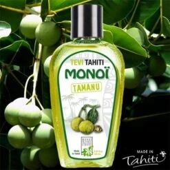 Monoi Tevi Tahiti 100% Naturel 120ml A L'huile De Tamanu 10%