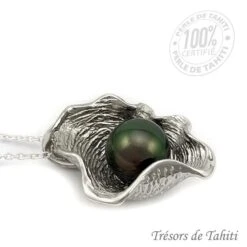 Pendentif Perle De Tahiti Coquillage Chaine Argent TT383 11 Pendentif Perle De Tahiti Coquillage Chaine Argent TT383 -Monoï Boutique pendentif perle de tahiti coquillage chaine argent tt383 2